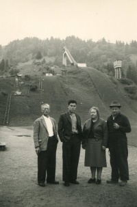 Werner Sumi, Werner Büschlen, Hedi und Lorenz Giovanelli