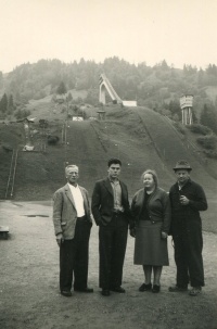 Werner Sumi, Werner Büschlen, Hedi und Lorenz Giovanelli Werner Sumi, Werner Büschlen, Hedi und Lorenz Giovanelli